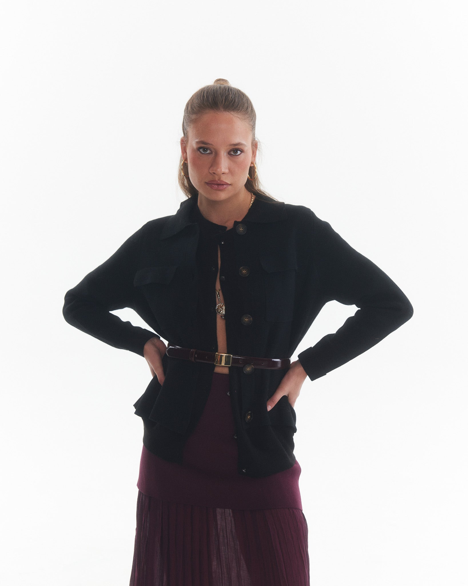 Chaqueta Lana Linnea Negro