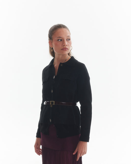 Chaqueta Lana Linnea Negro