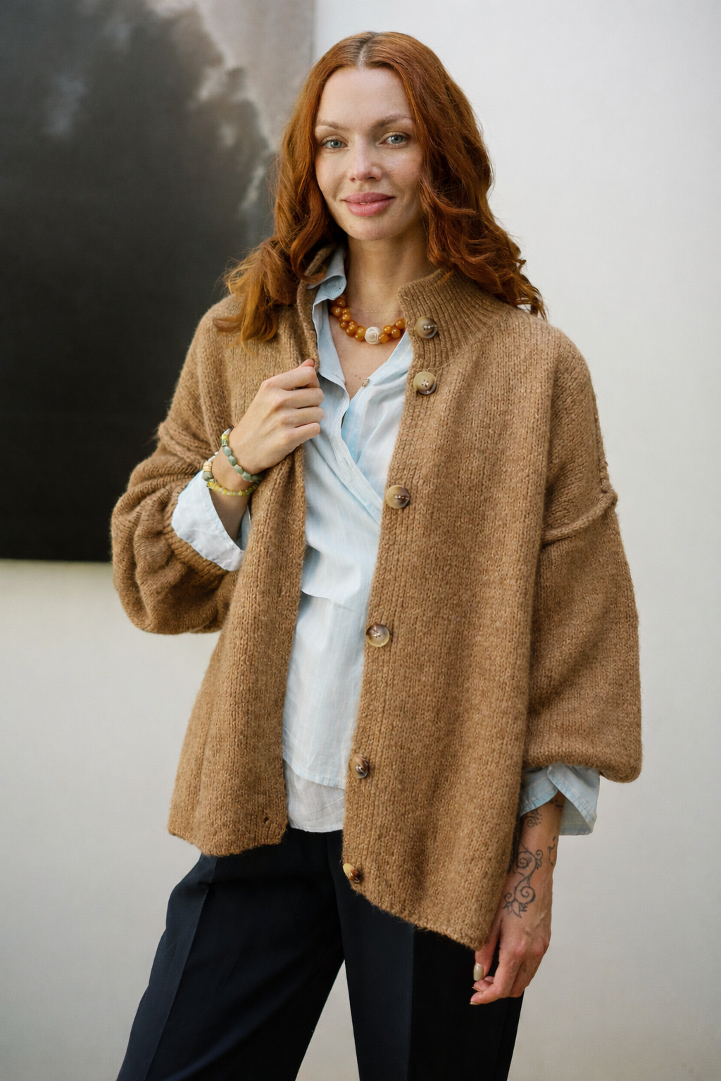 Outter Blend Lana Luino Caramelo Vista Frontal