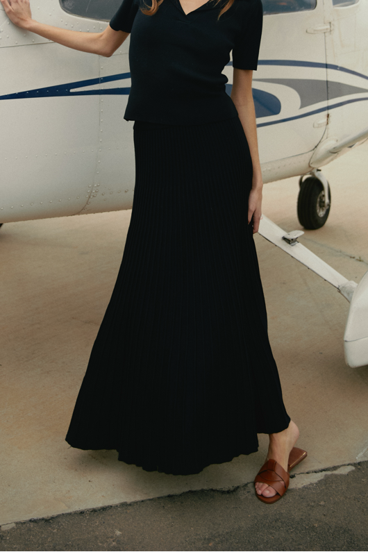 Falda larga Viscosa Antonella Negro