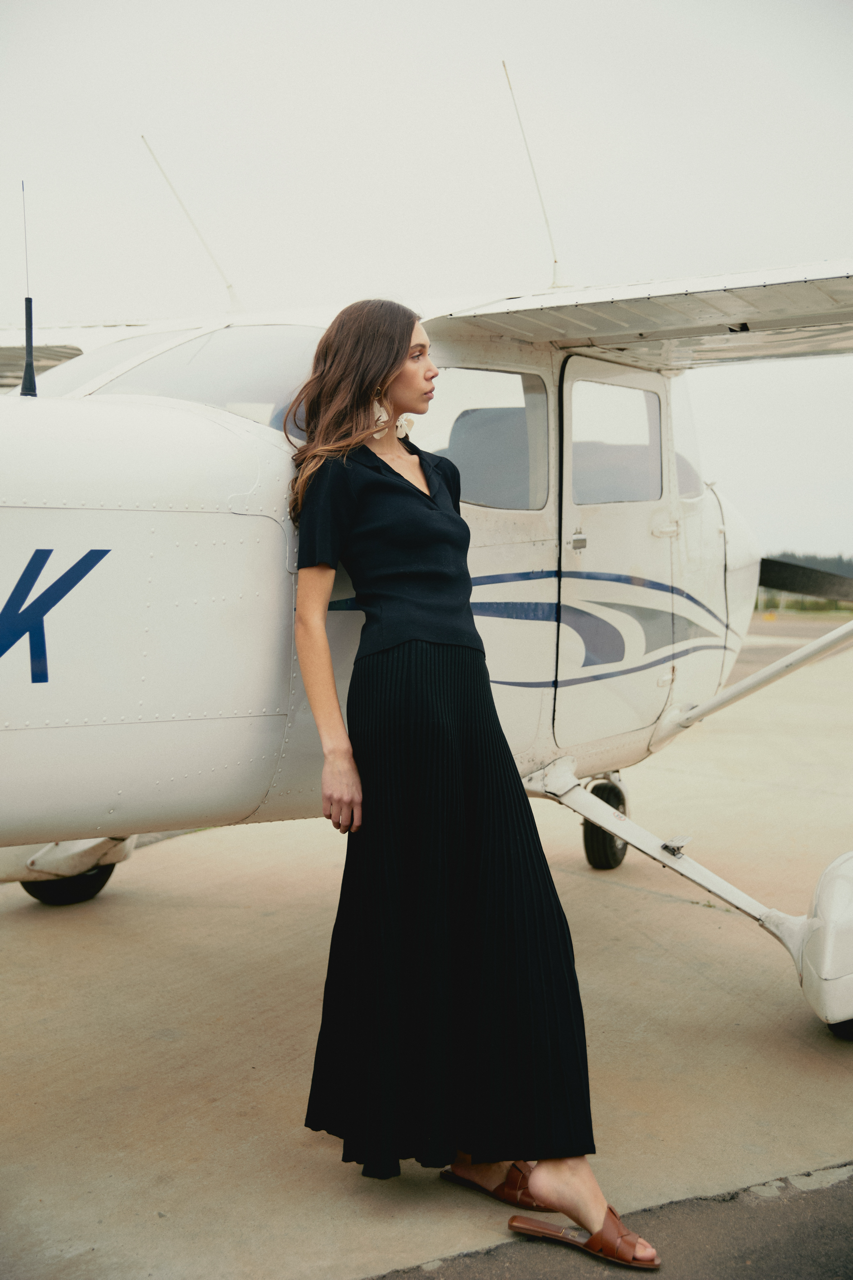 Falda larga Viscosa Antonella Negro