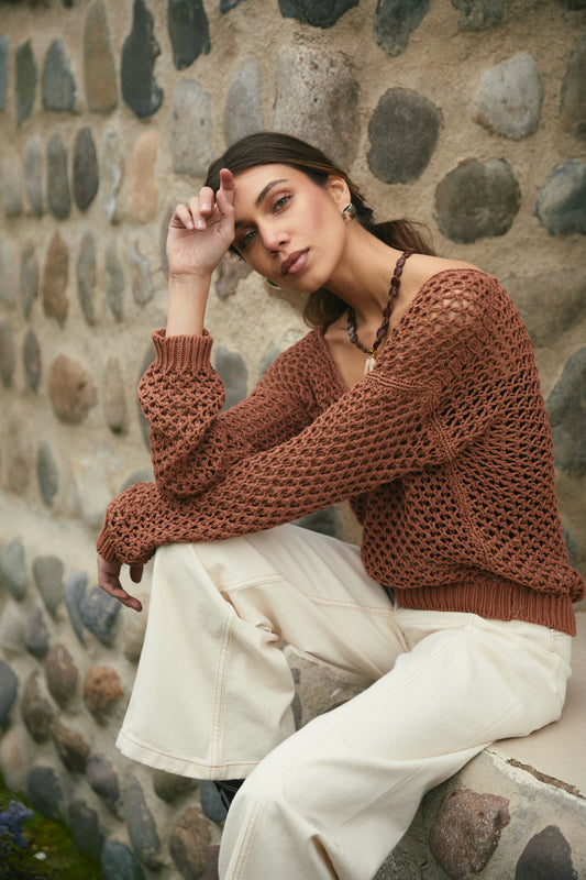 Sweater Algodón Jovi Moka