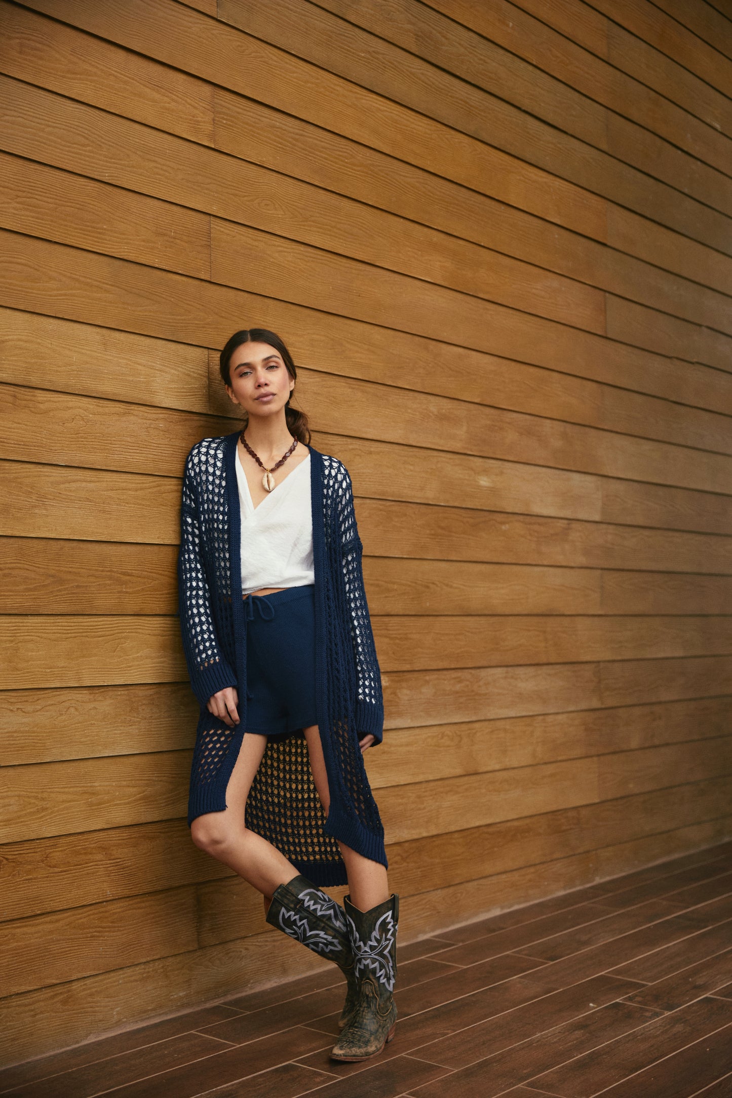 Tapado Algodón Lida Azul Marino