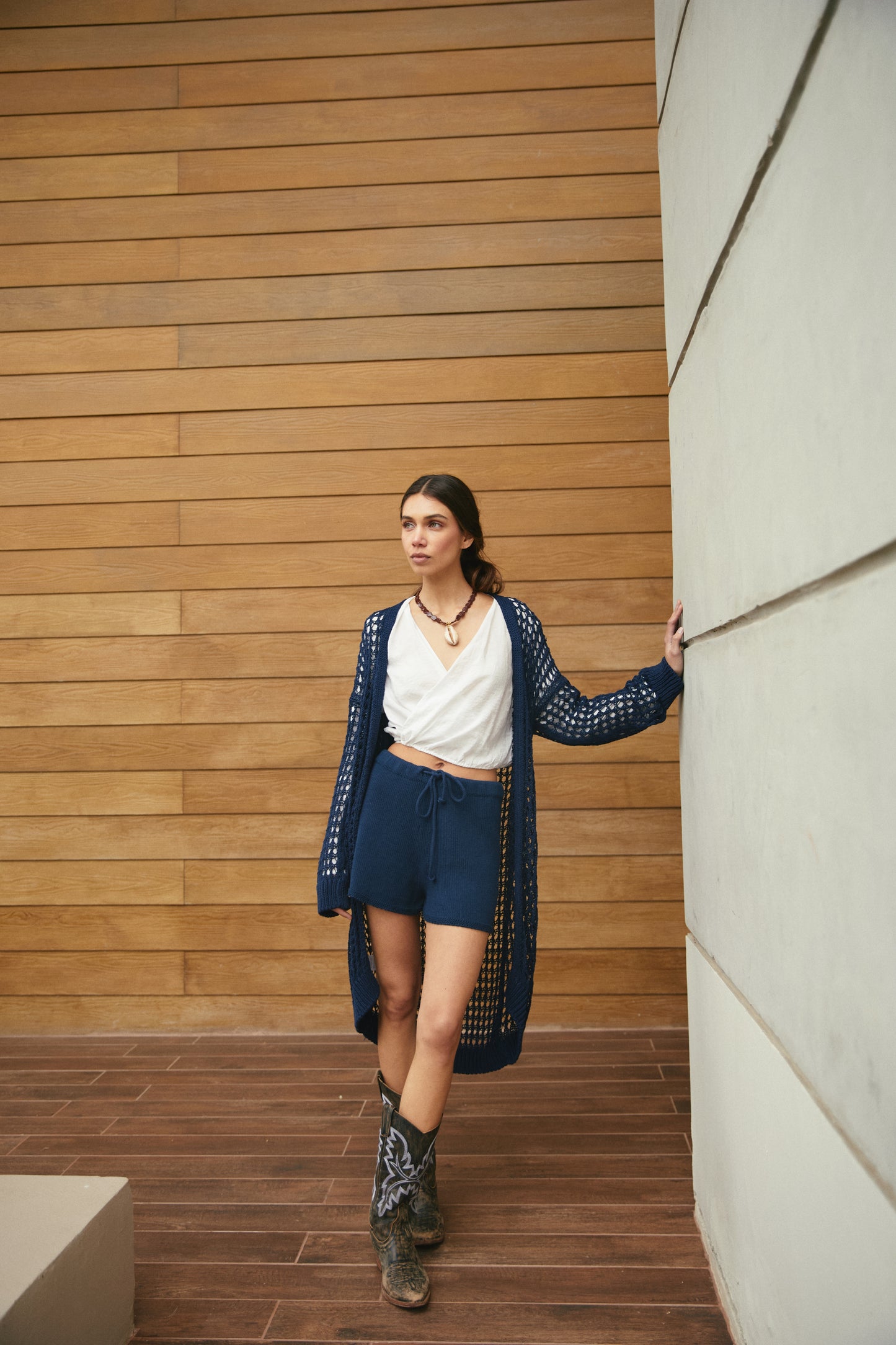 Tapado Algodón Lida Azul Marino