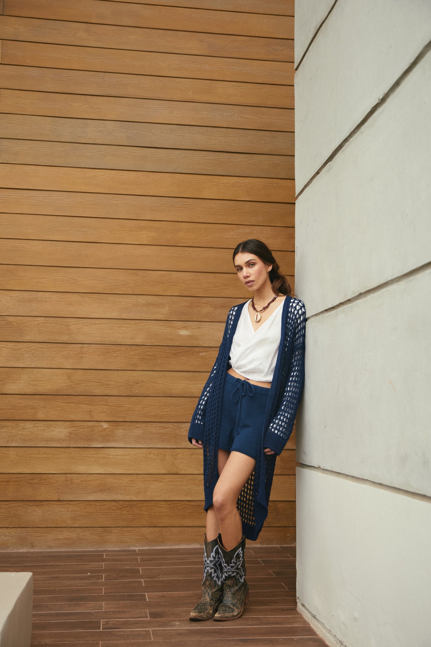 Tapado Algodón Lida Azul Marino