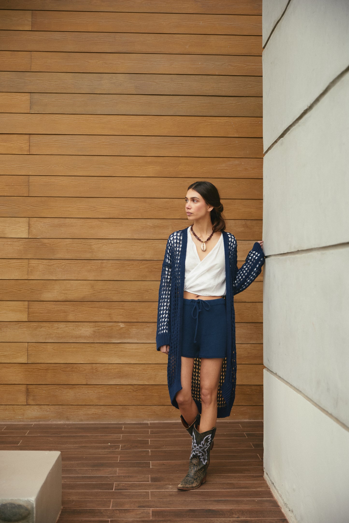 Tapado Algodón Lida Azul Marino