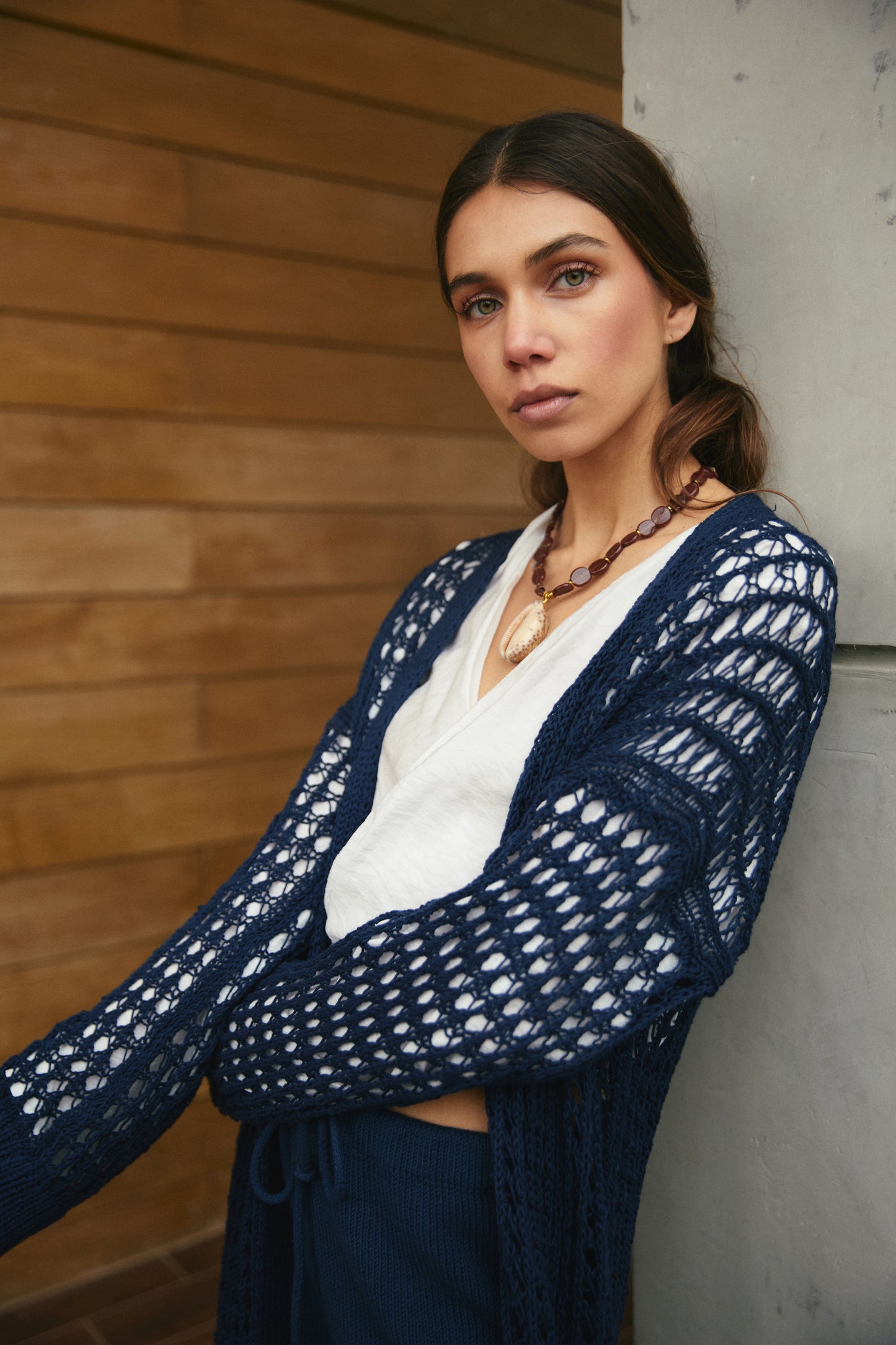 Tapado Algodón Lida Azul Marino