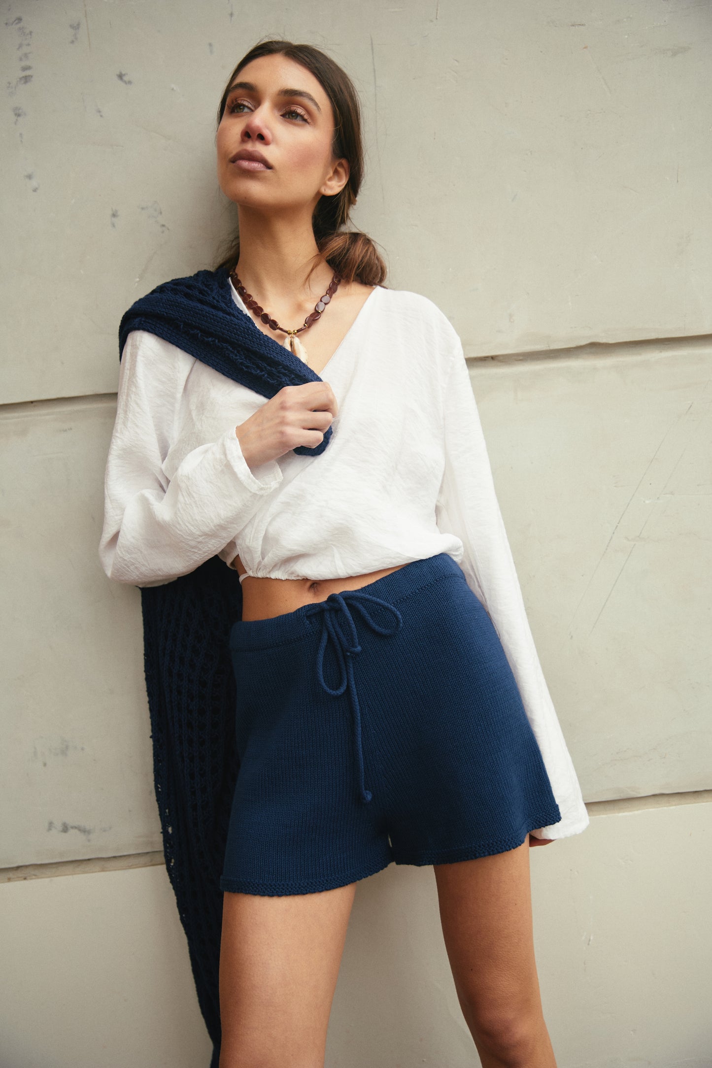 Short Algodón Libi Azul Marino