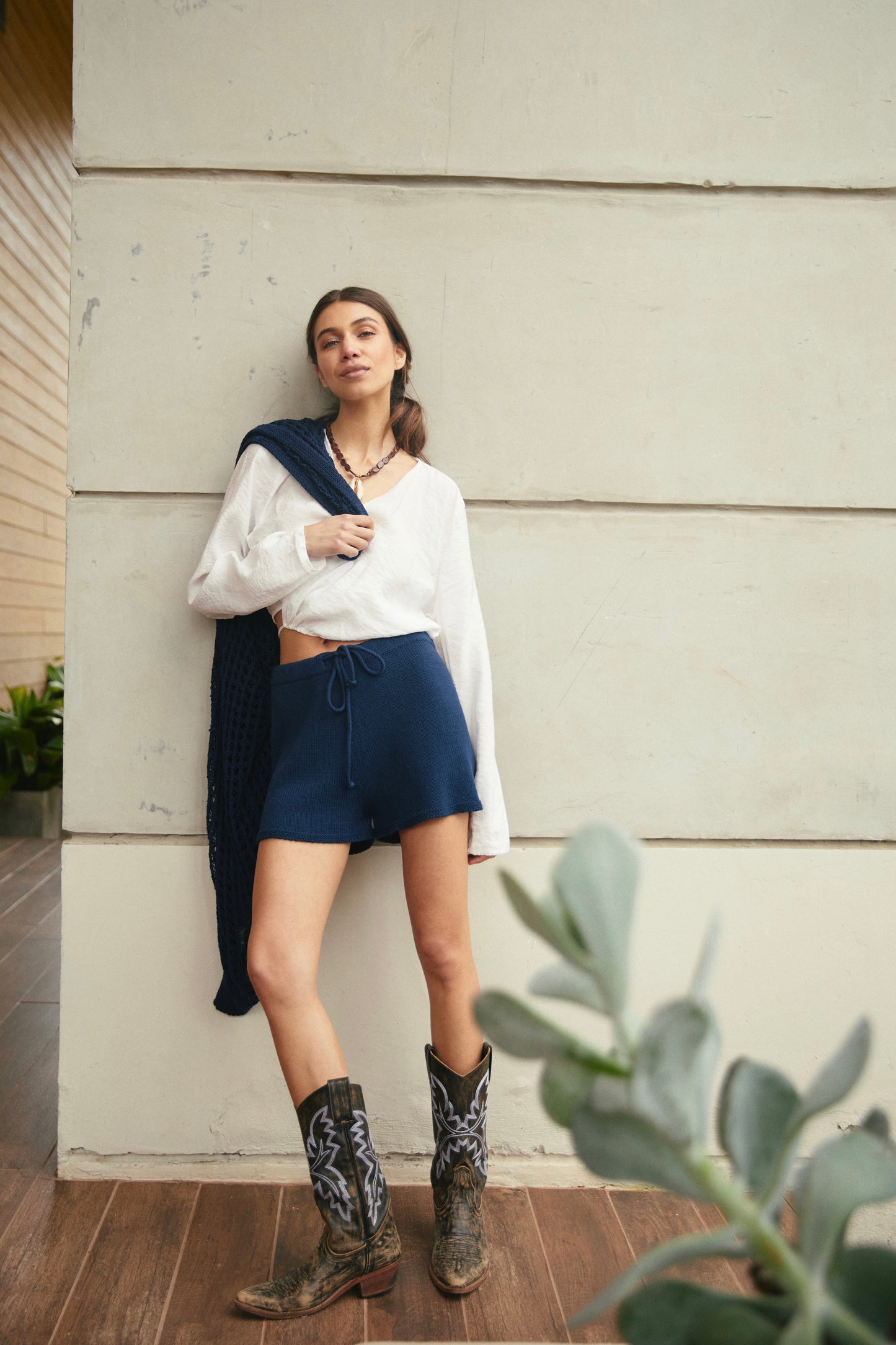 Short Algodón Libi Azul Marino