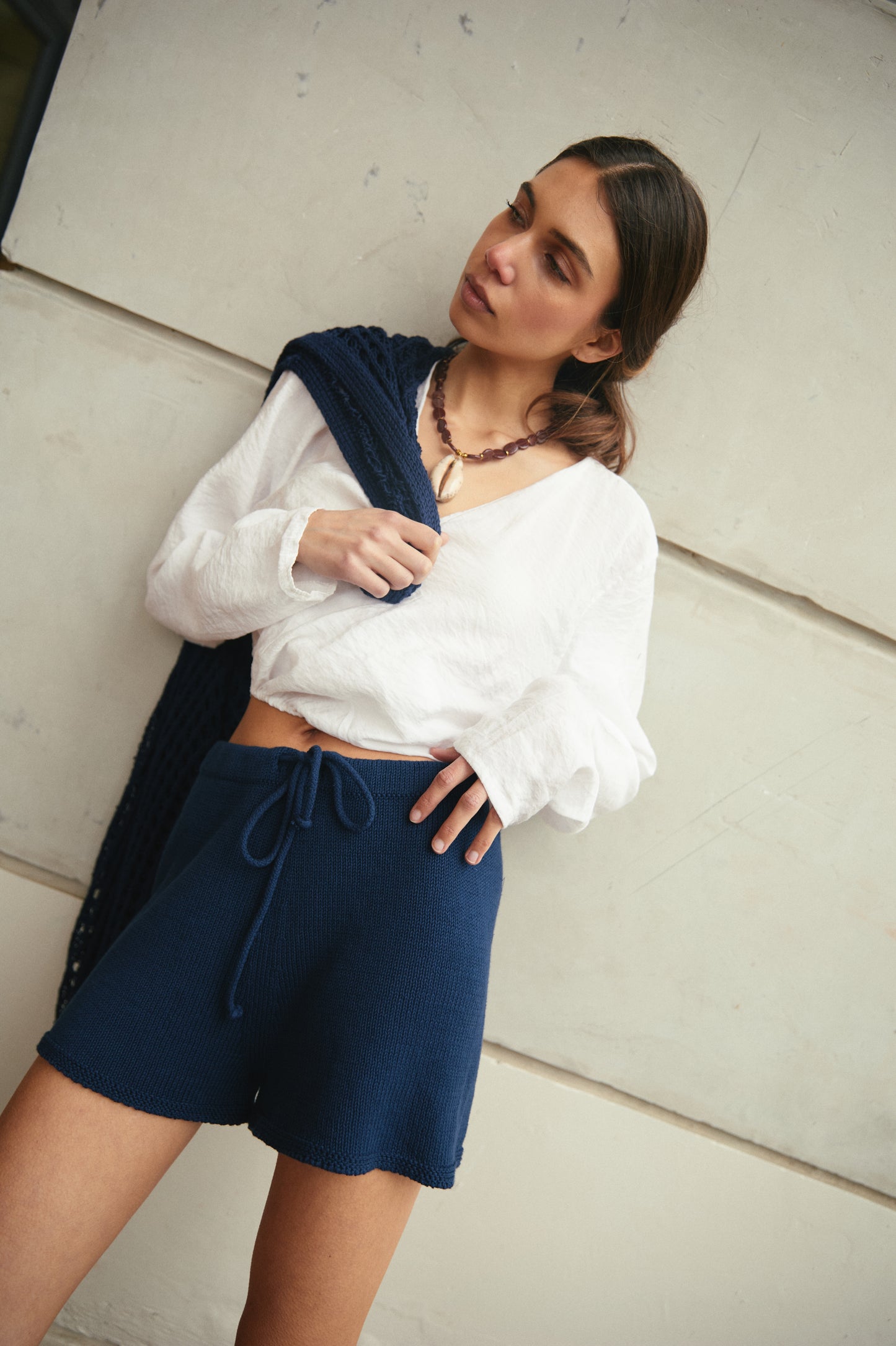 Short Algodón Libi Azul Marino