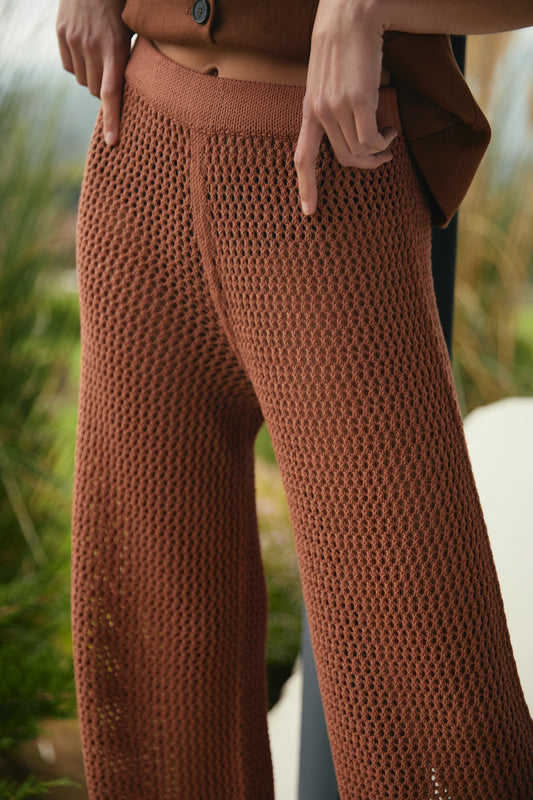 Pantalón Calado Penelope Moka
