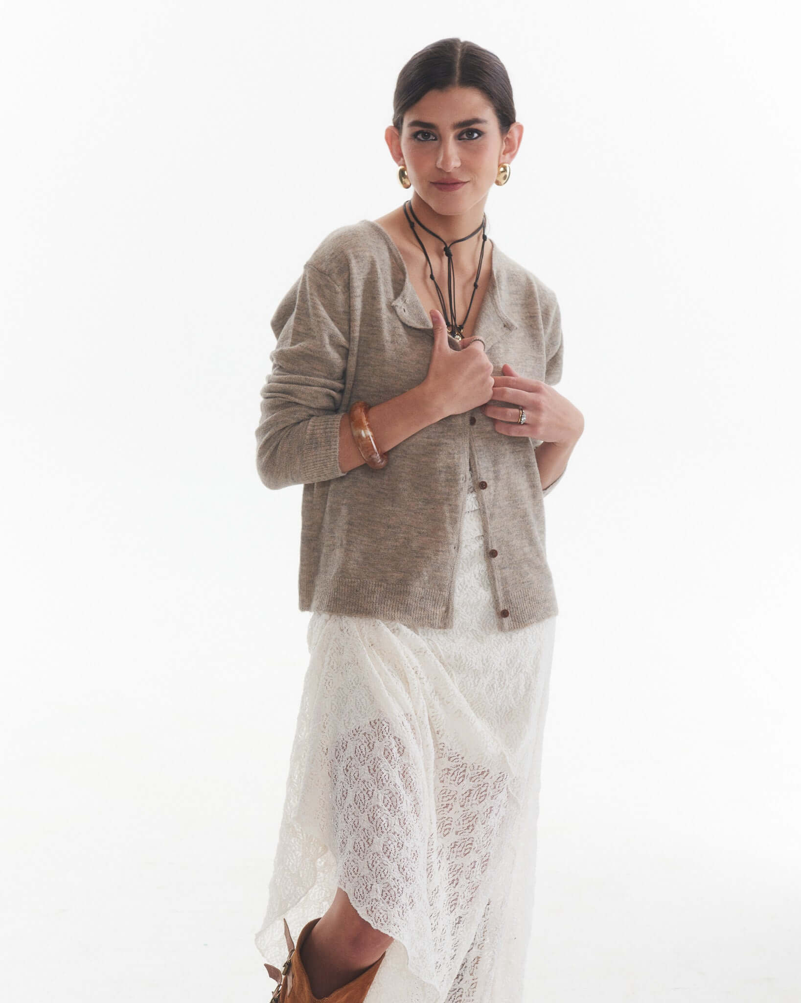 Chaleco Marguerite Taupe
