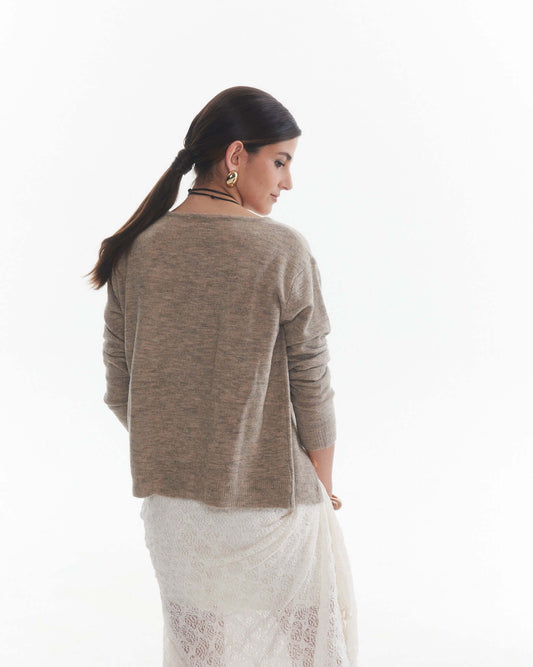 Chaleco Marguerite Taupe