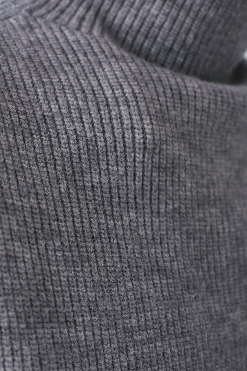 Cuello Algodón Moa Gris Detalle 2