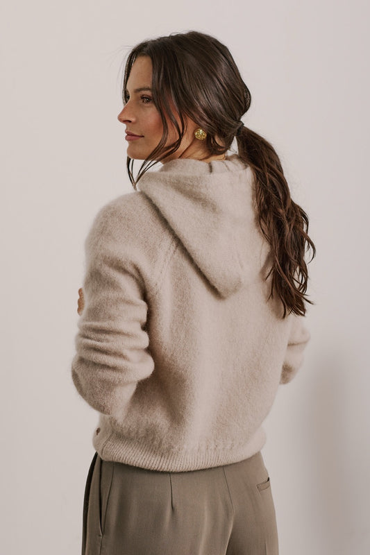 Sweater Mohair Monza Beige Vista Posterior