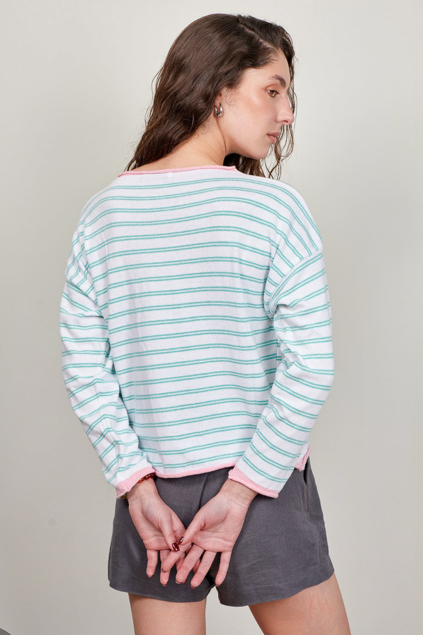 Sweater Algodón Nemi Blanco