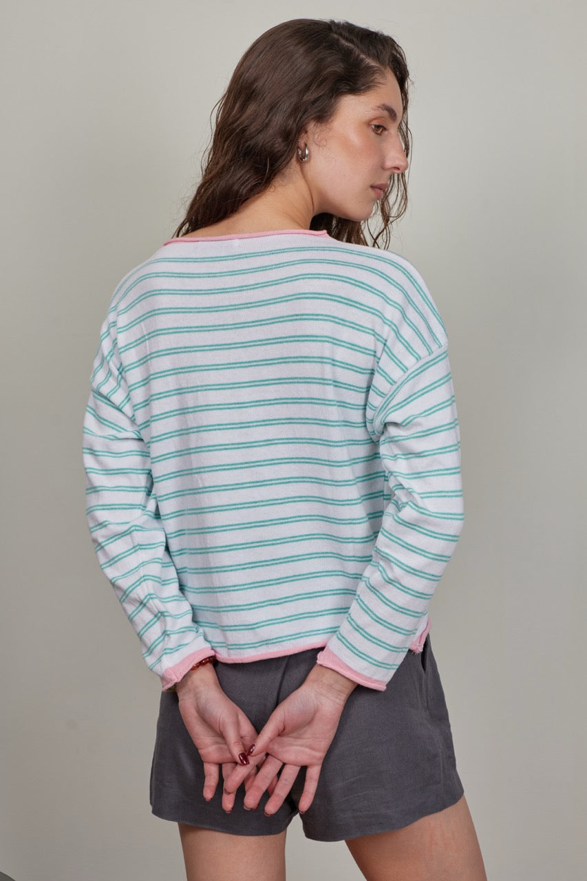Sweater Algodón Nemi Blanco