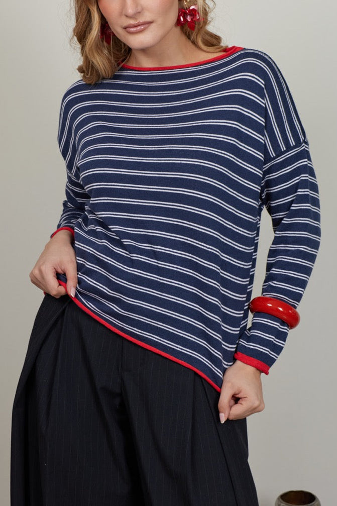 Sweater Algodón Nemi Azul