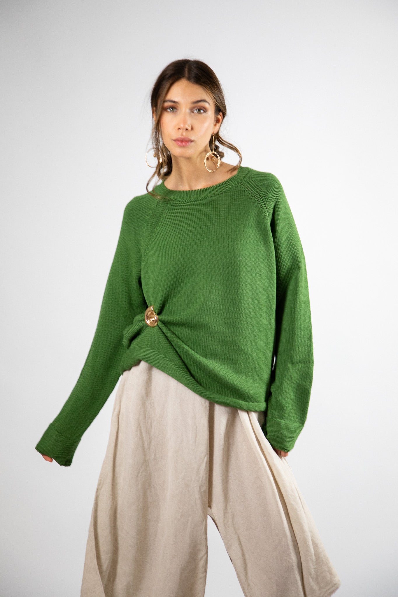 Sweater Algodón Niki Verde