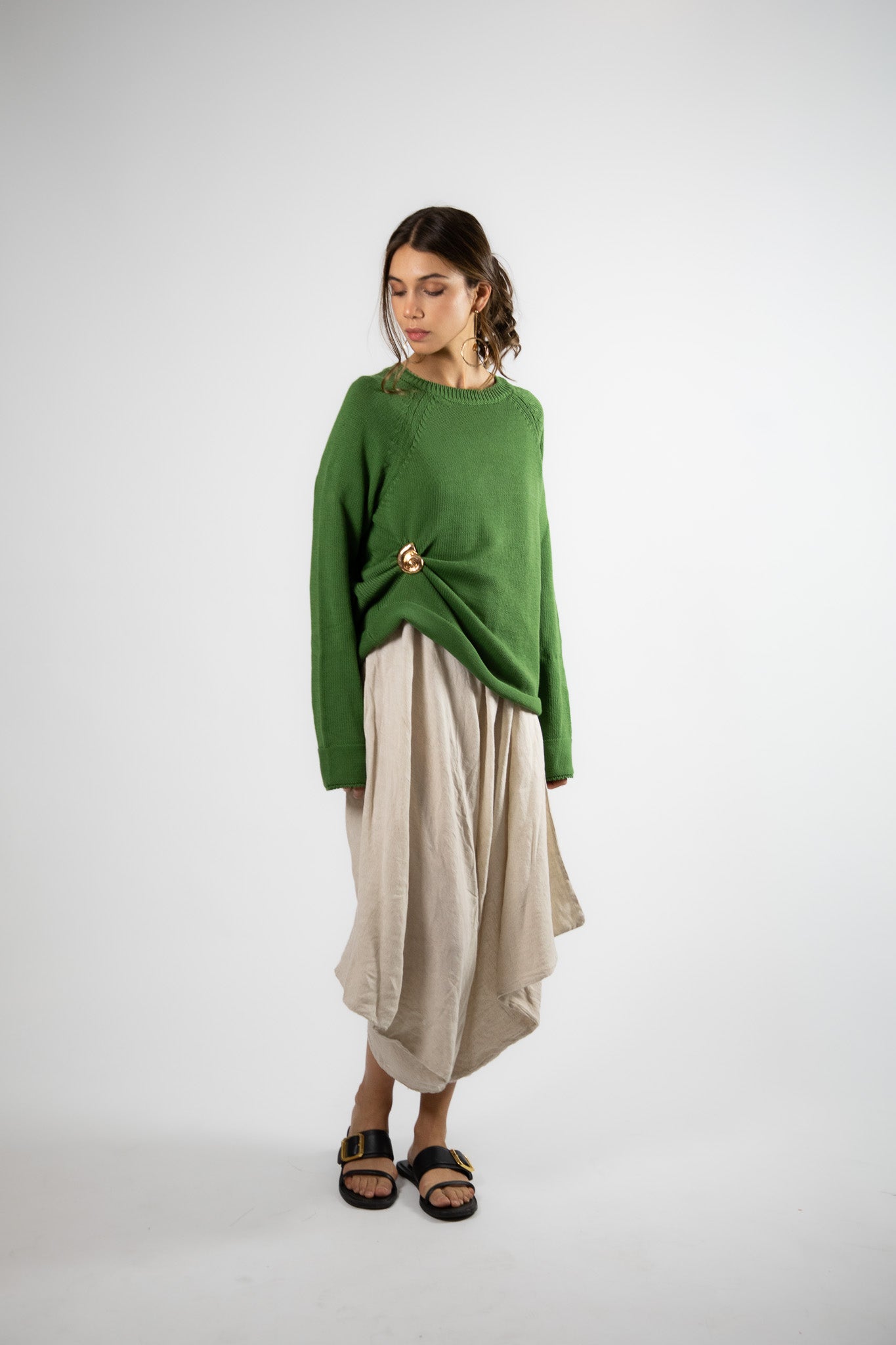 Sweater Algodón Niki Verde