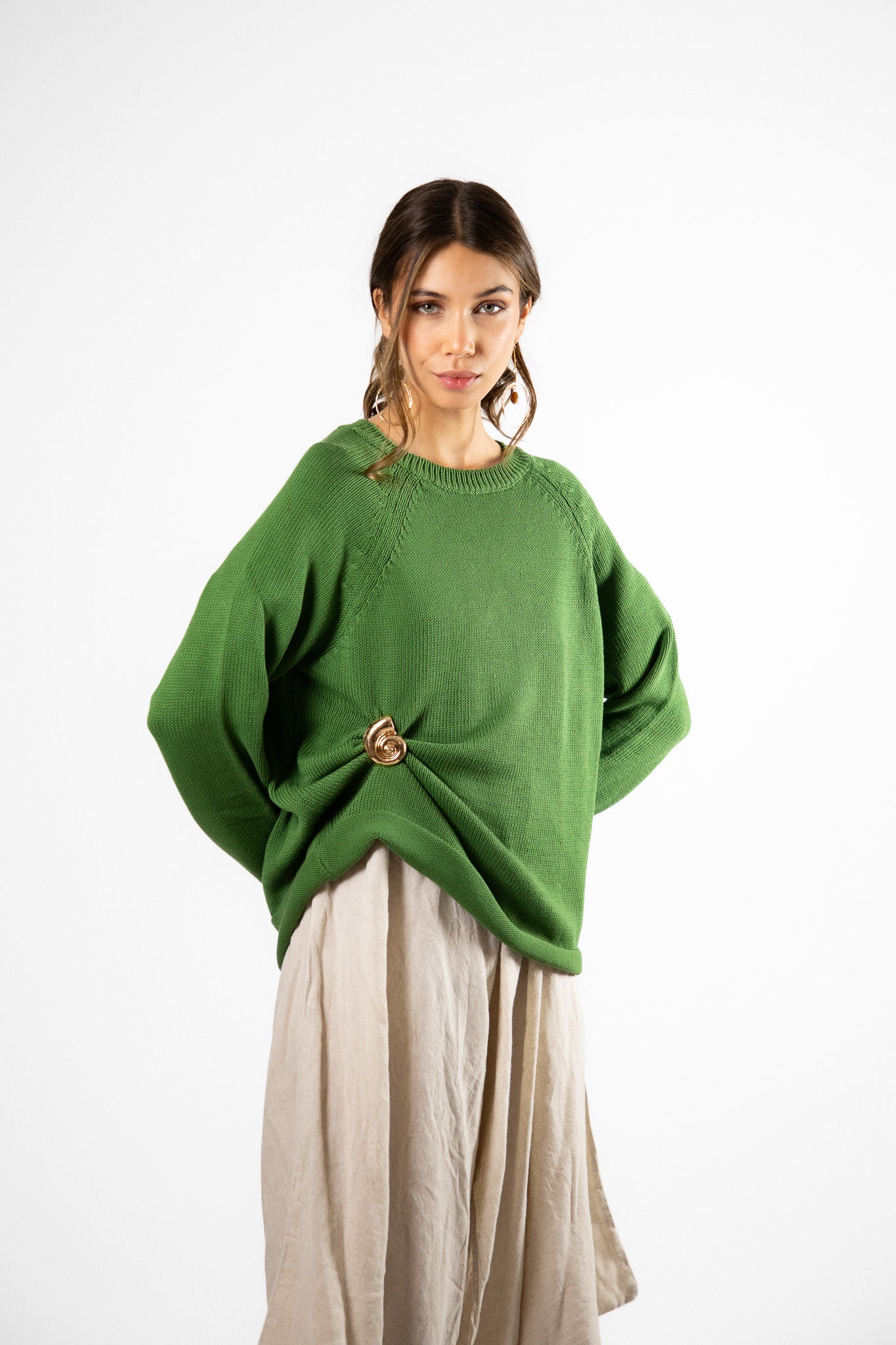 Sweater Algodón Niki Verde