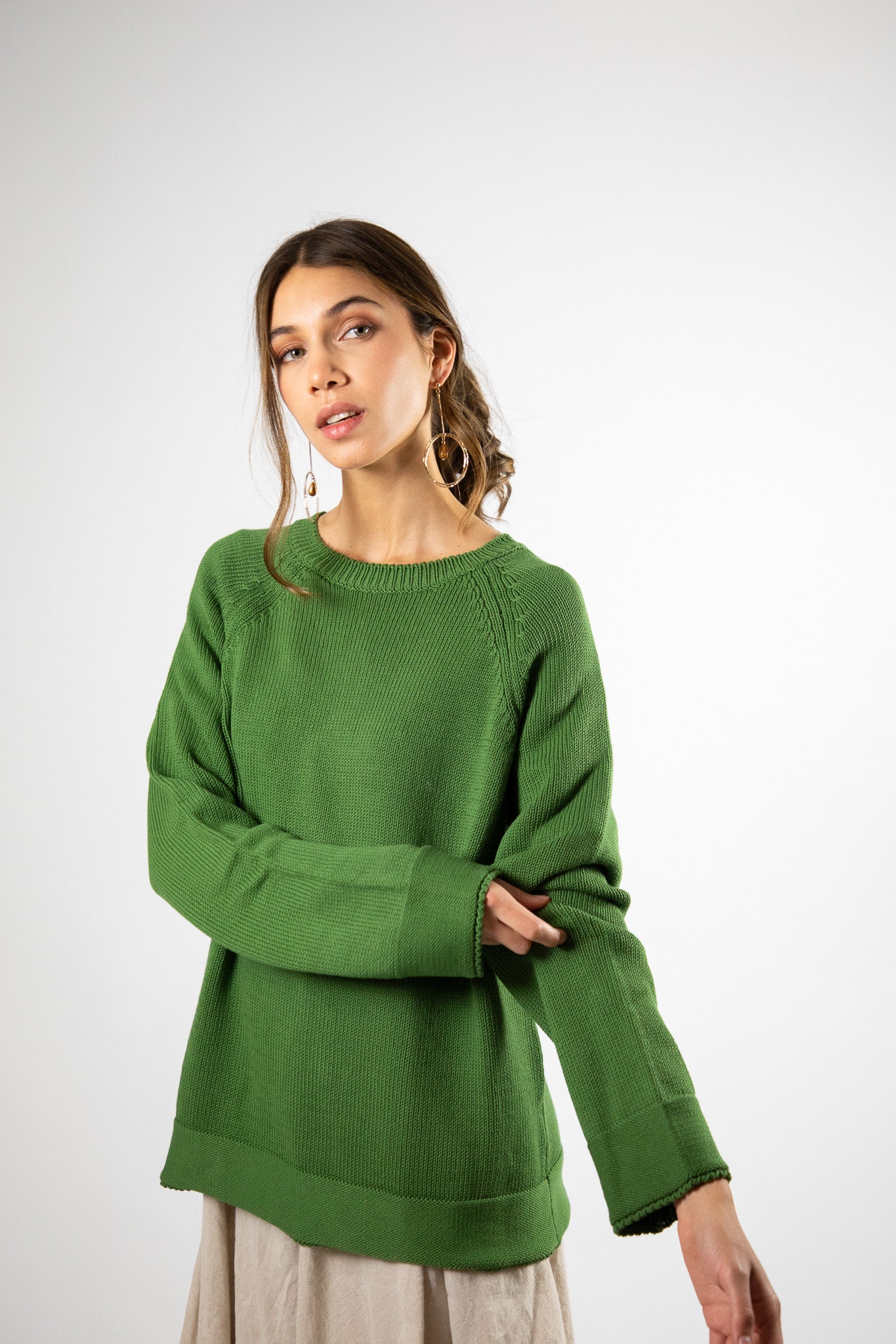 Sweater Algodón Niki Verde