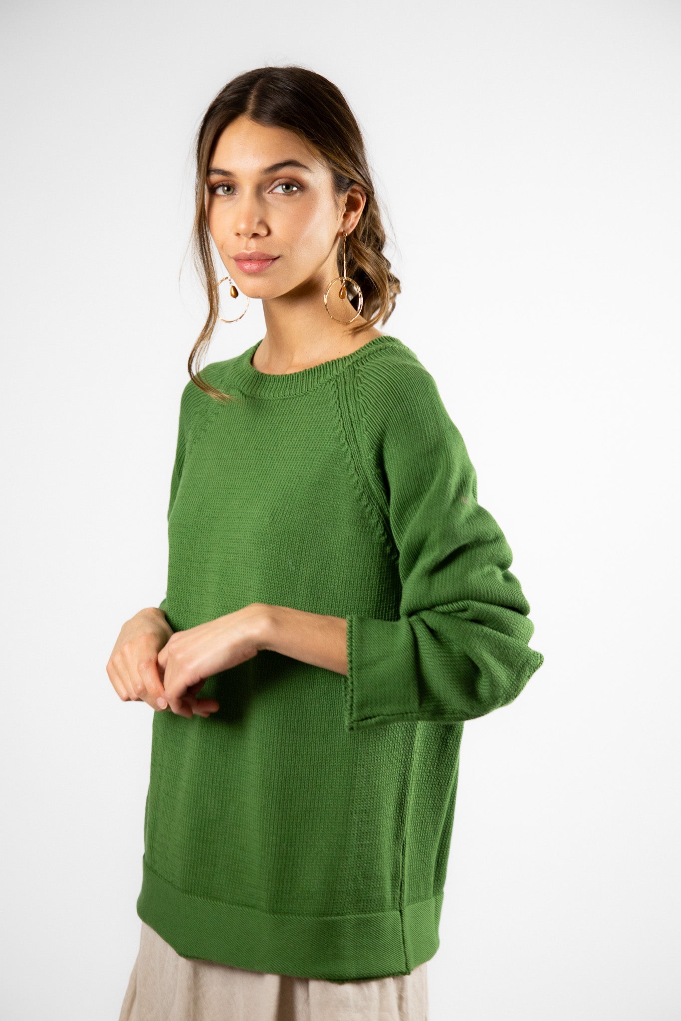Sweater Algodón Niki Verde