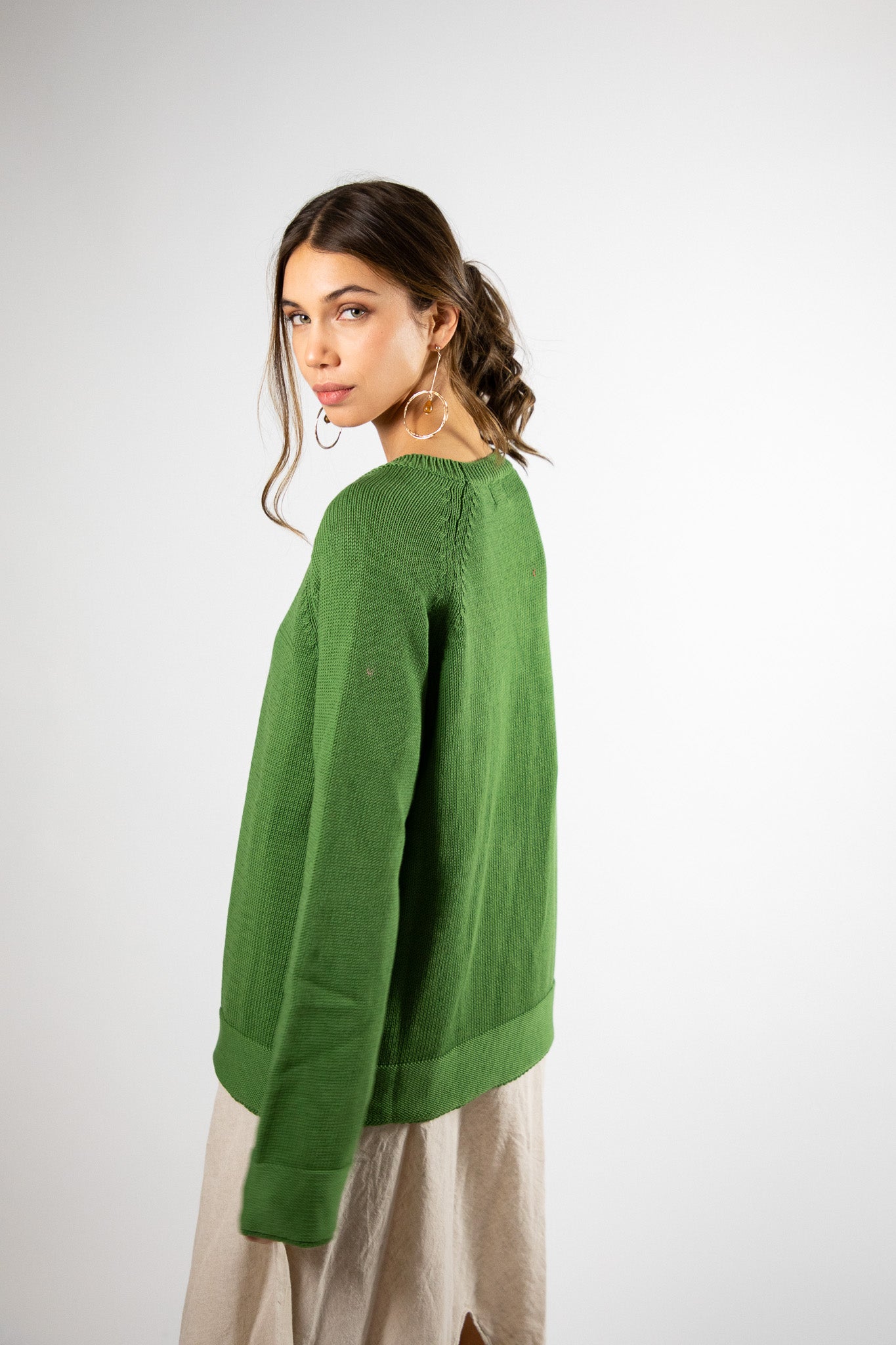 Sweater Algodón Niki Verde