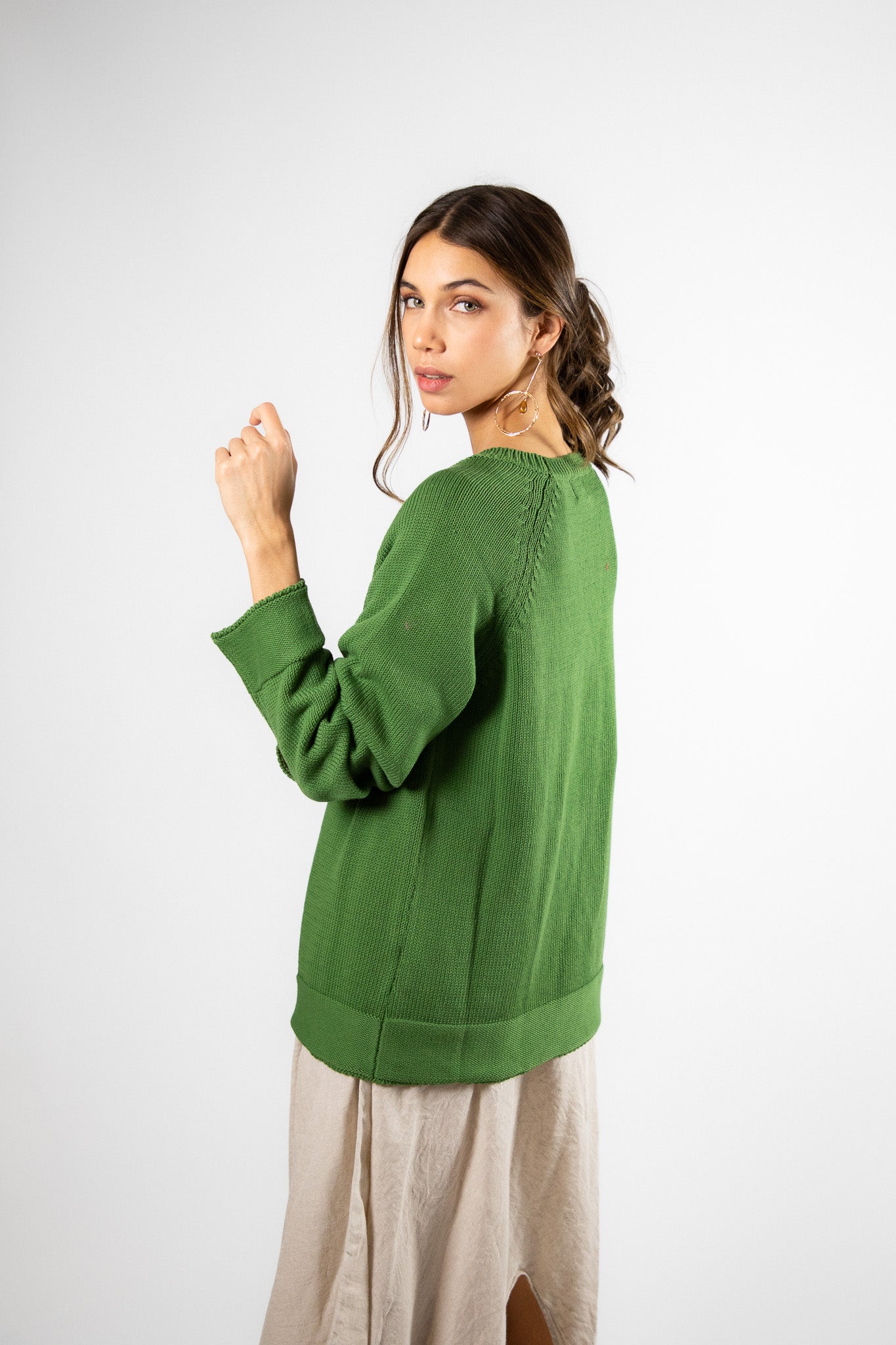 Sweater Algodón Niki Verde