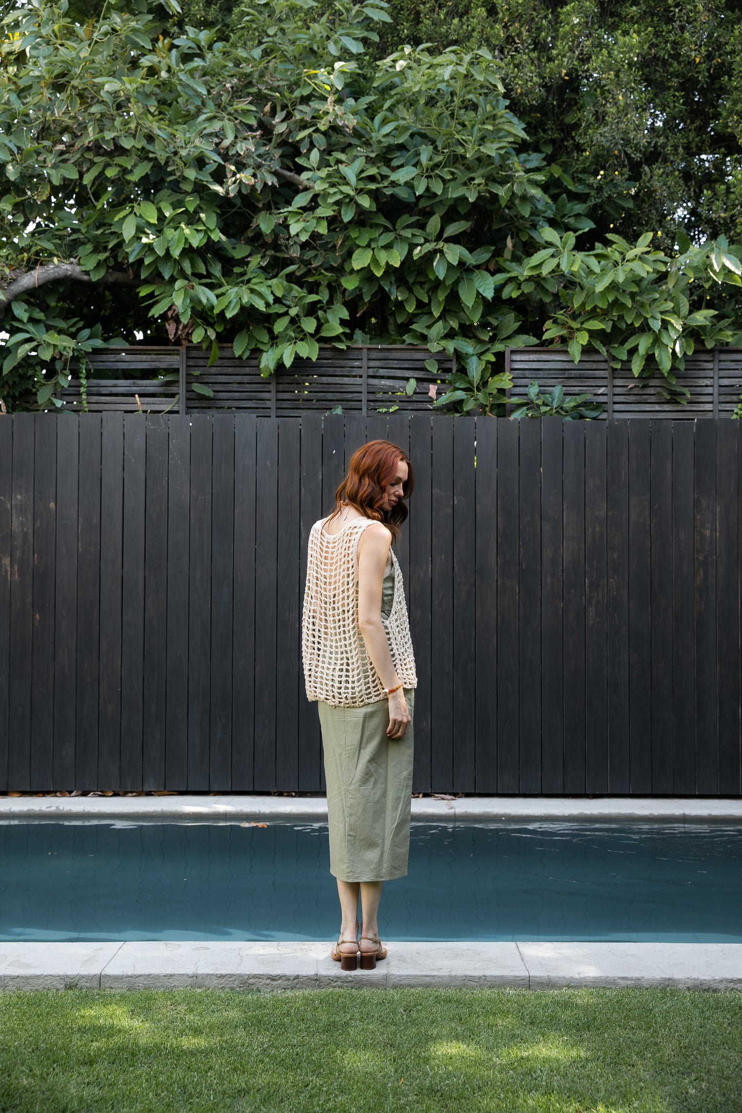 Top Sin Manga Poli Beige