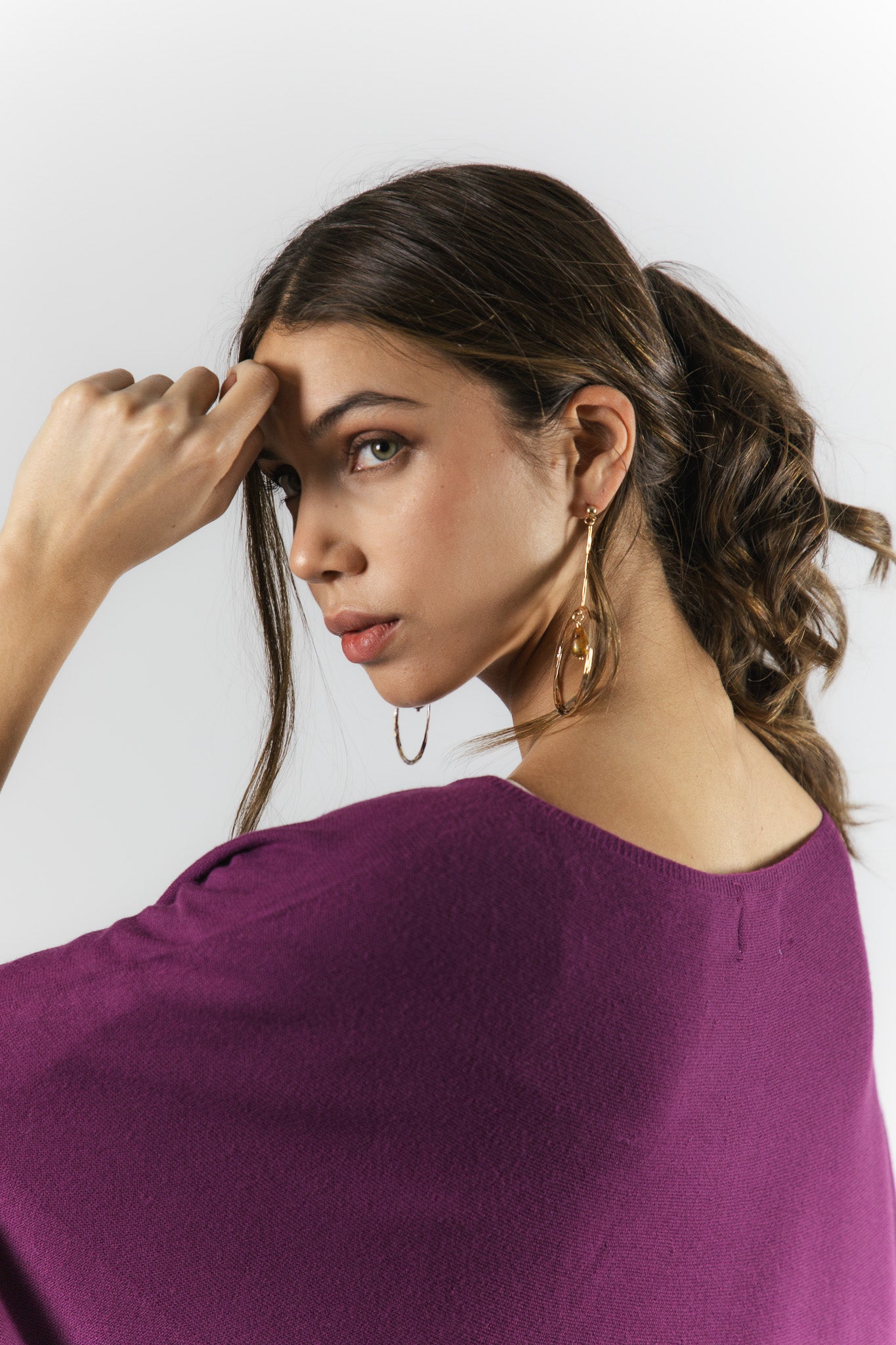 Polera Viscosa Noelia Ciruela