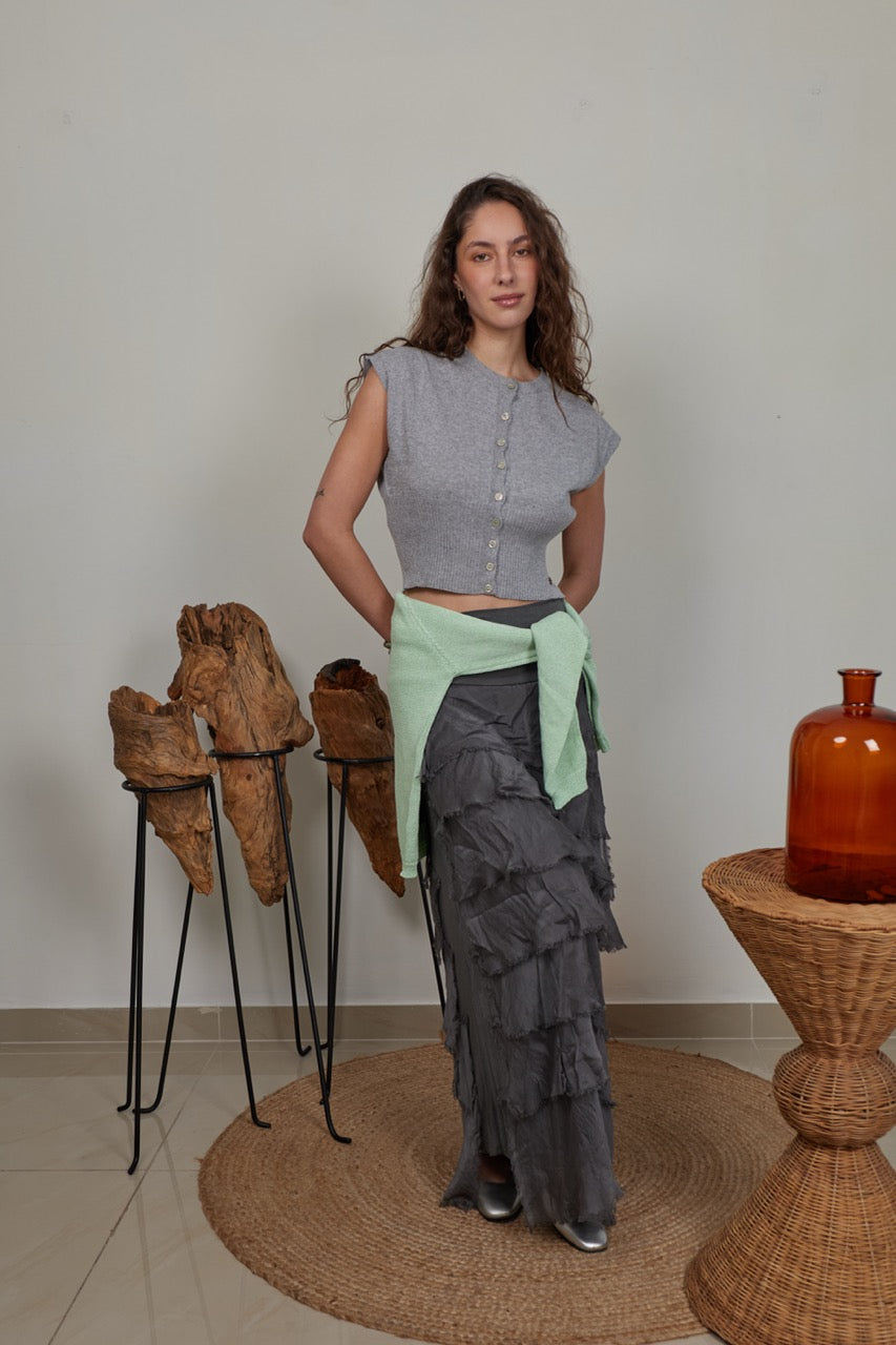 Top Algodón Noto Gris