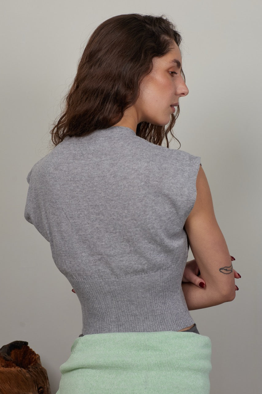 Top Algodón Noto Gris