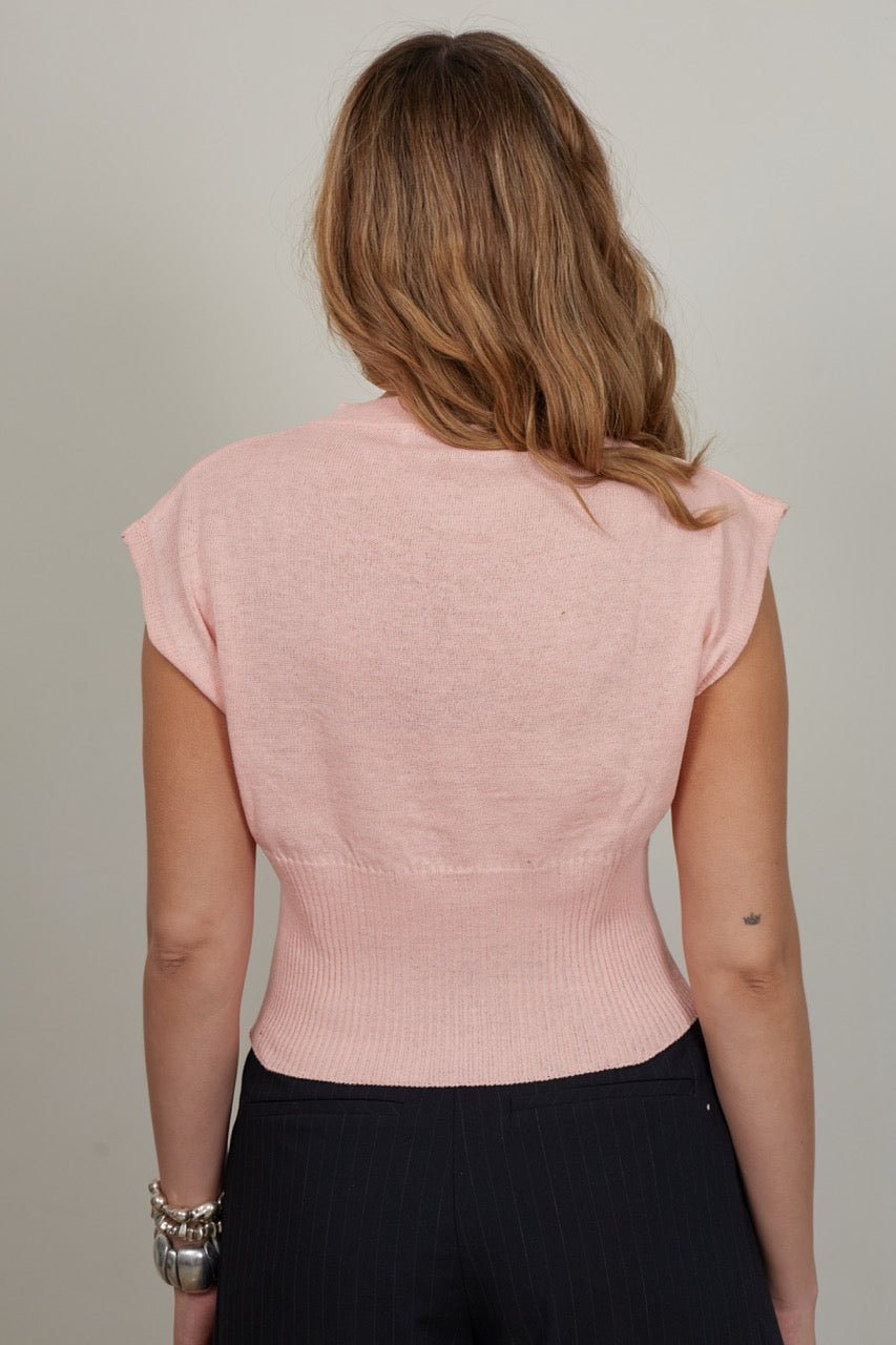 Top Algodón Noto Rosado