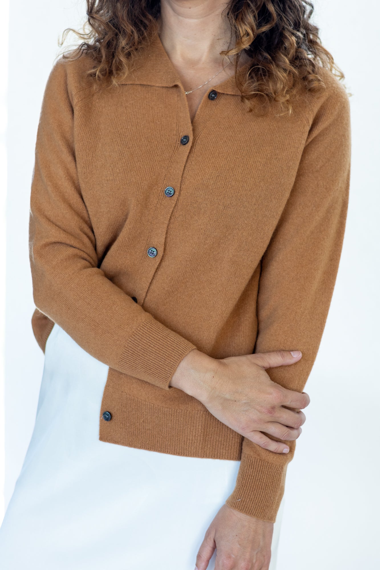 Chaleco 100% Lana Salomé Camel