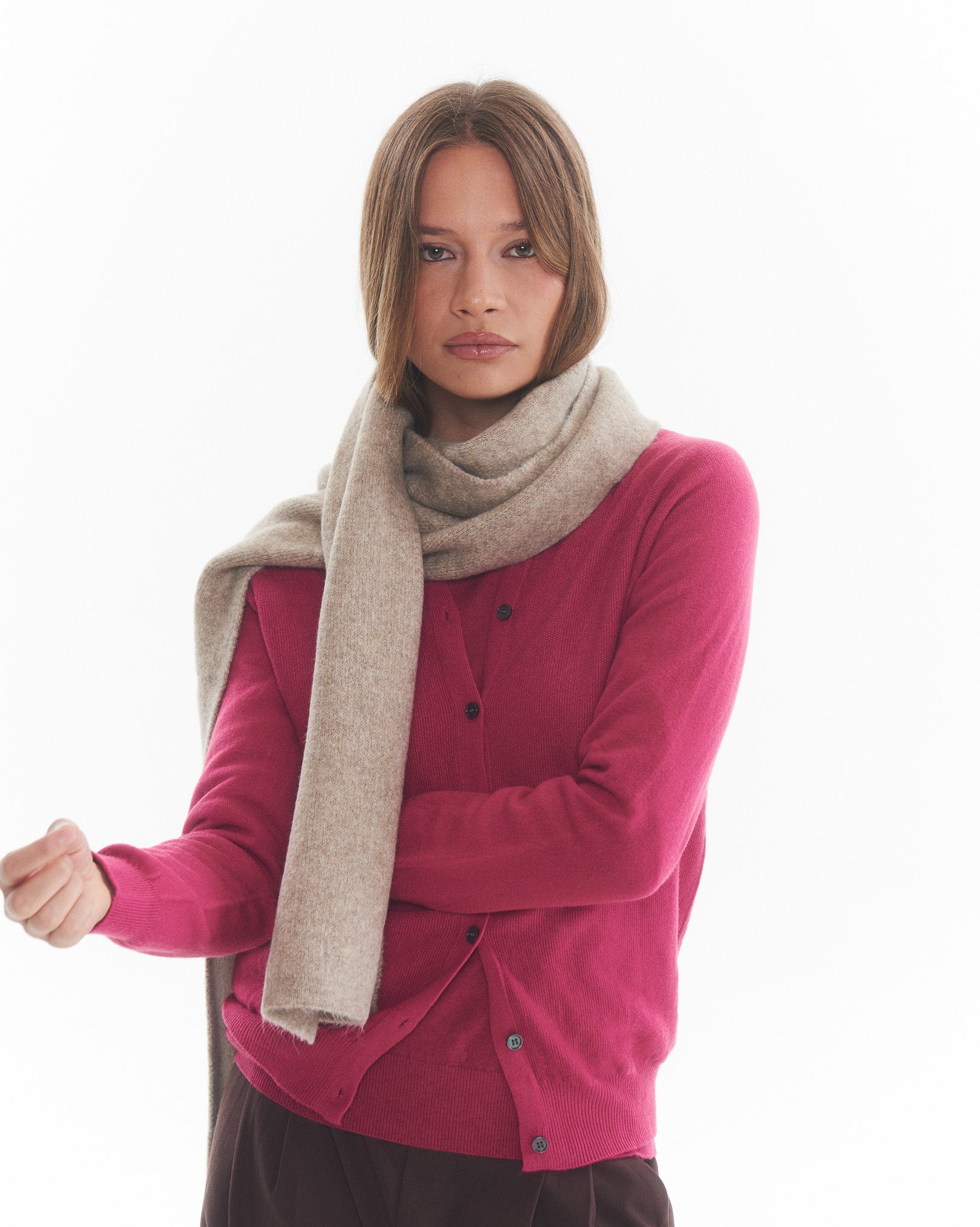 Bufanda Lana Nora Beige