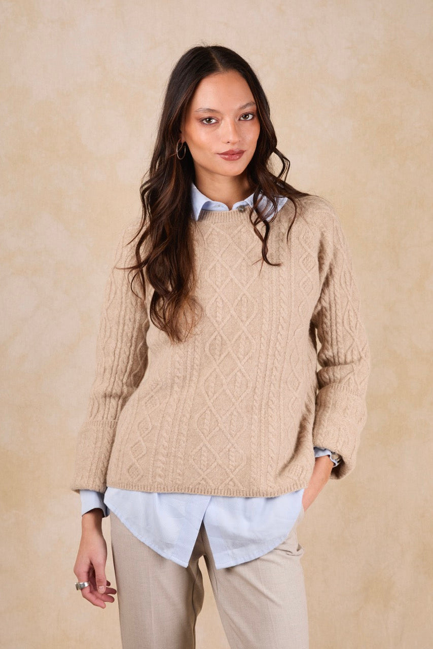 Sweater Blend Lana Charlote Taupe