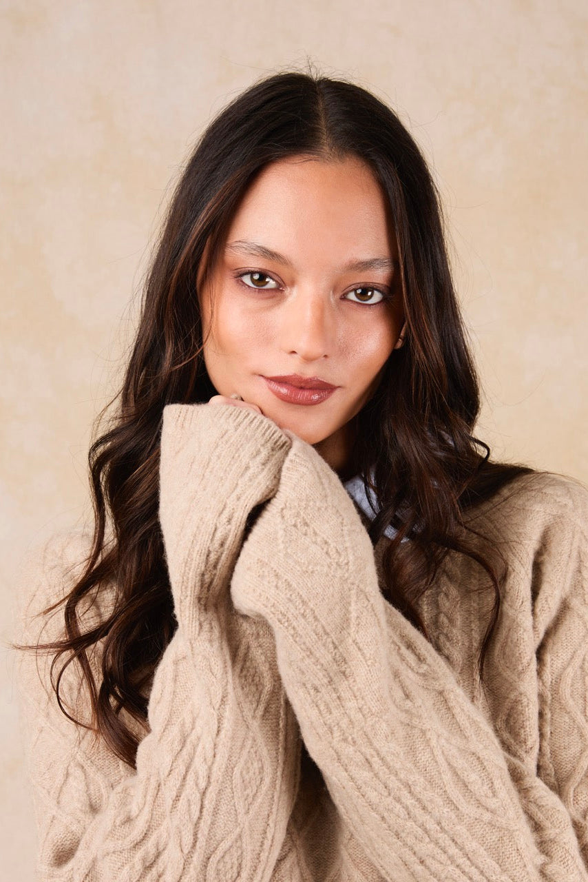 Sweater Blend Lana Charlote Taupe