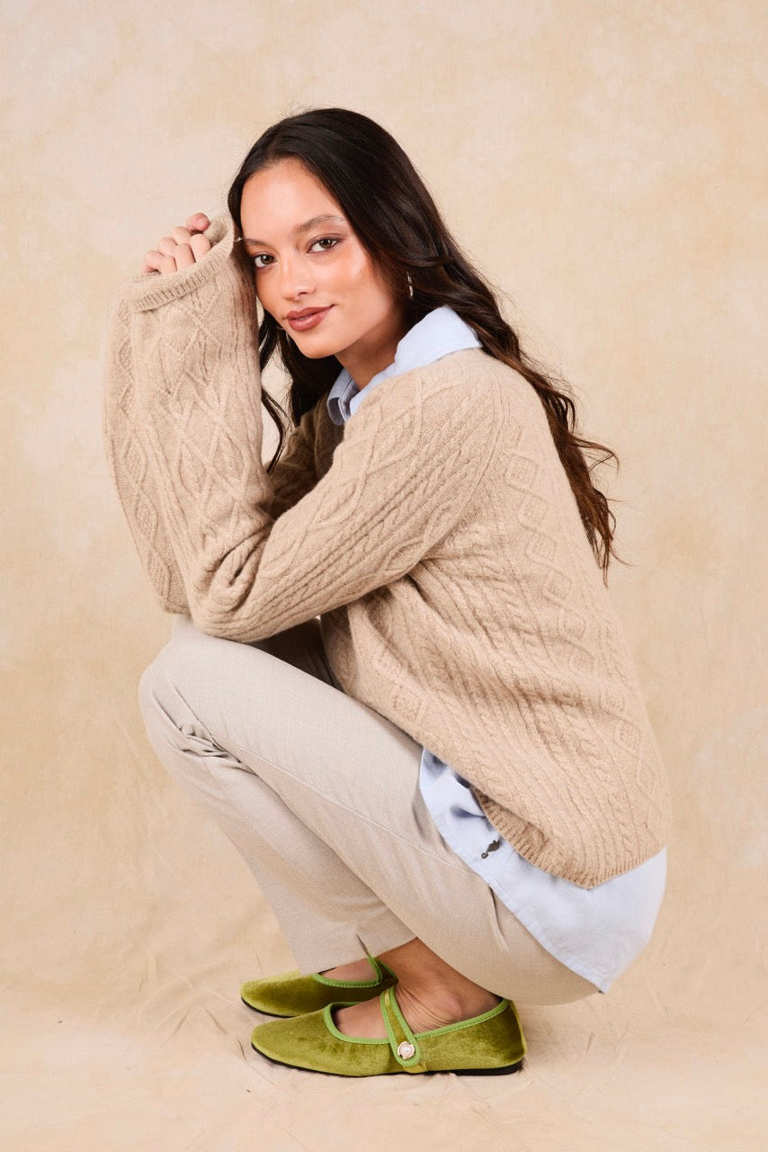 Sweater Blend Lana Charlote Taupe
