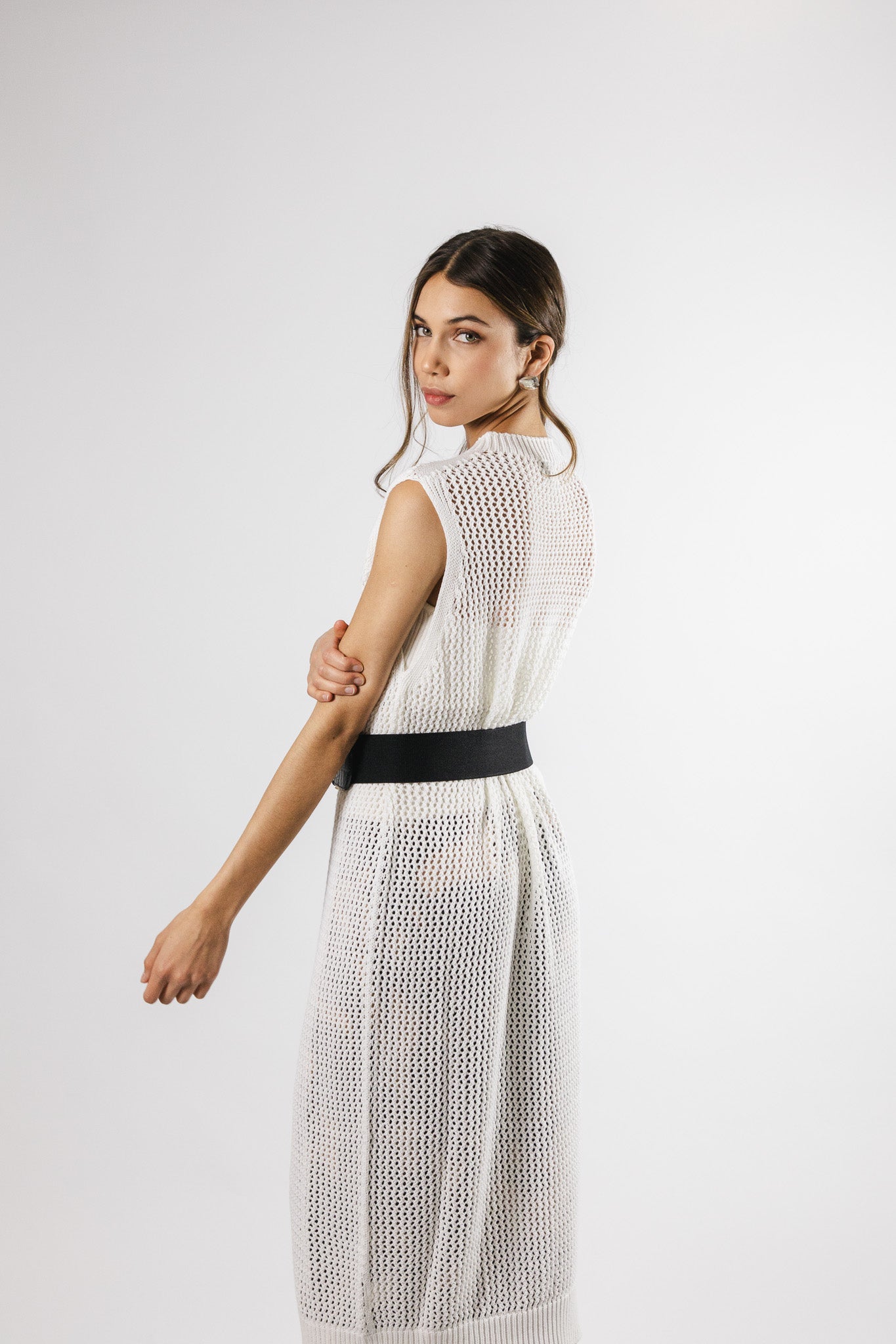 Vestido largo Algodón Paz Blanco