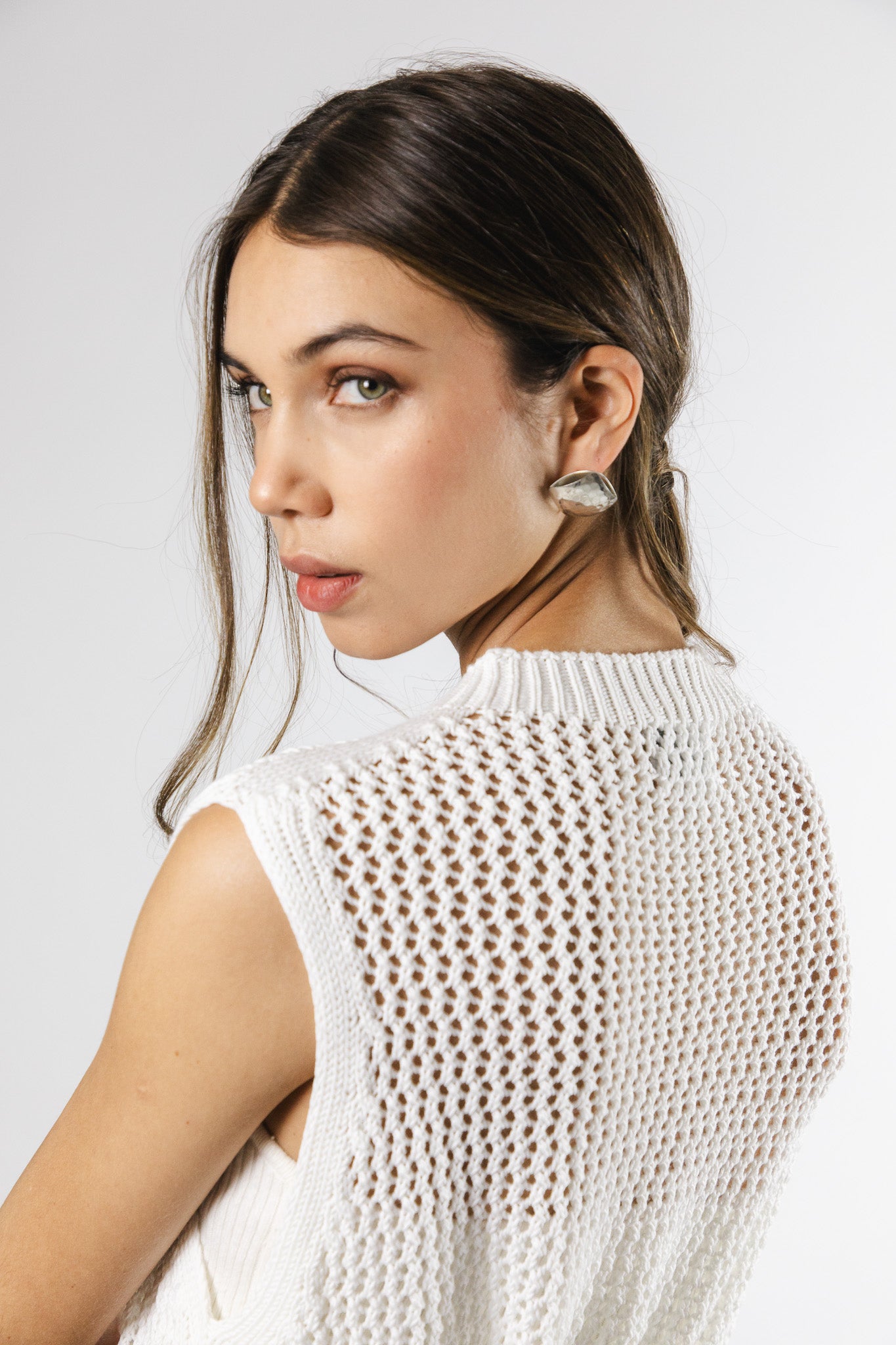 Vestido largo Algodón Paz Blanco