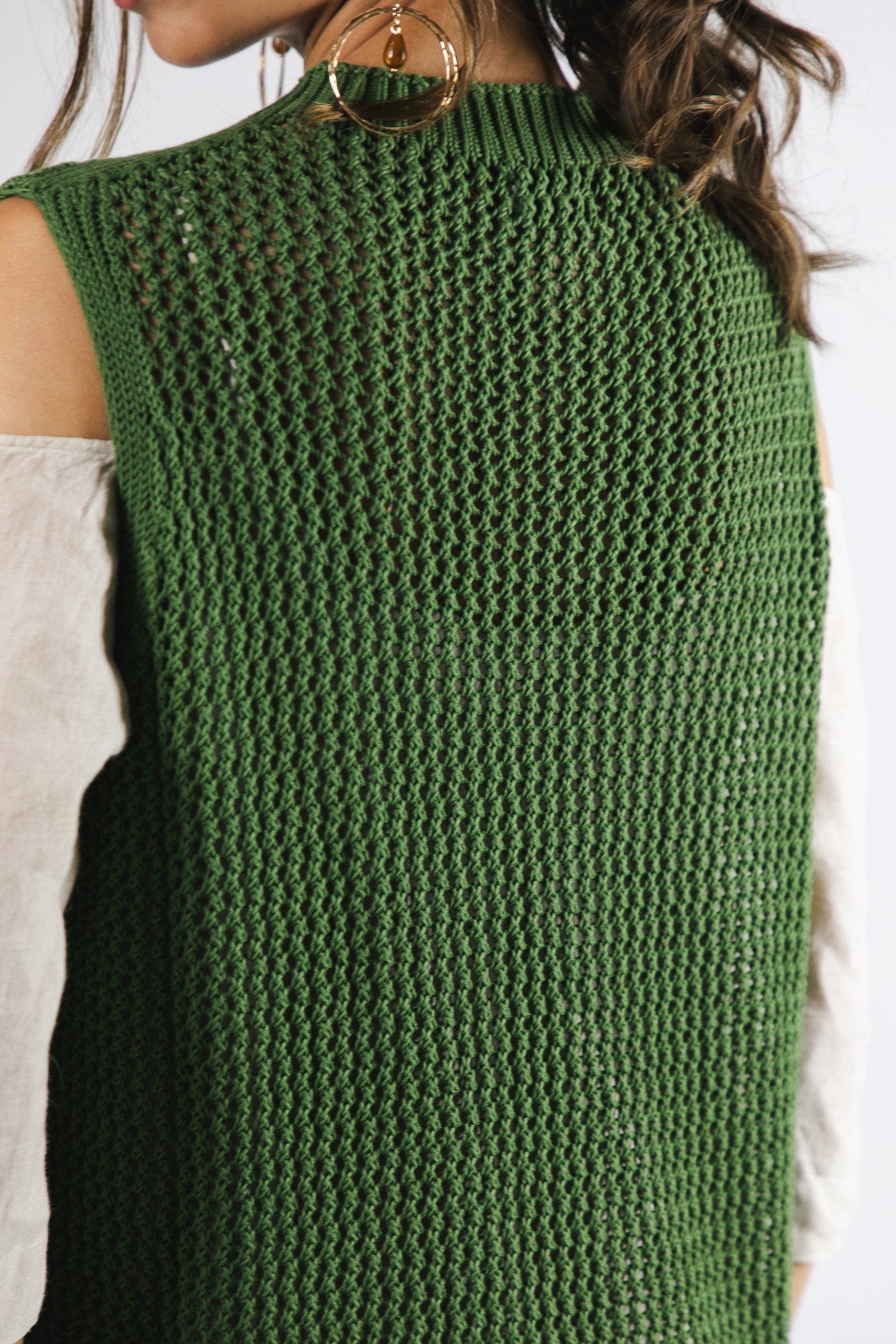 Vestido largo Algodón Paz Verde