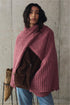 Poncho Blend Lana Erice Rosado Vista Frontal