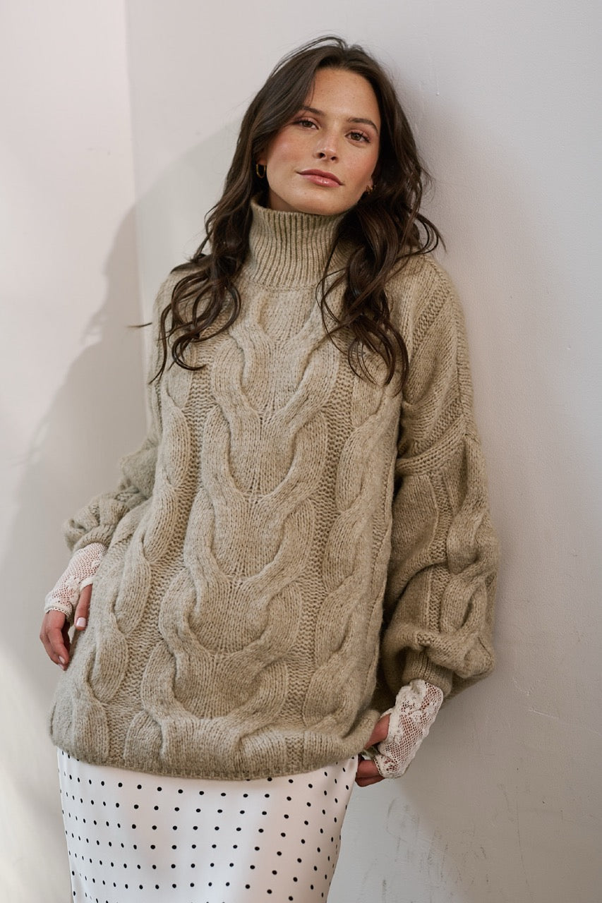 Outter Blend Lana Prato Beige Vista Frontal