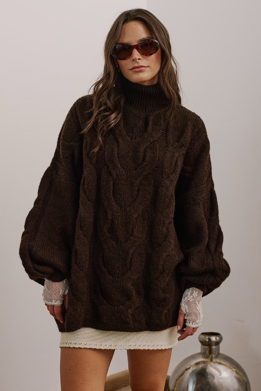 Outter Blend Lana Prato Café Vista Frontal