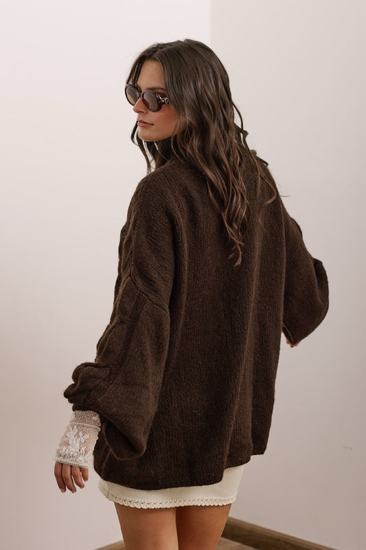 Outter Blend Lana Prato Café Vista Posterior