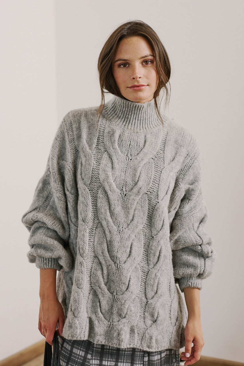 Outter Blend Lana Prato Gris Claro Vista Frontal