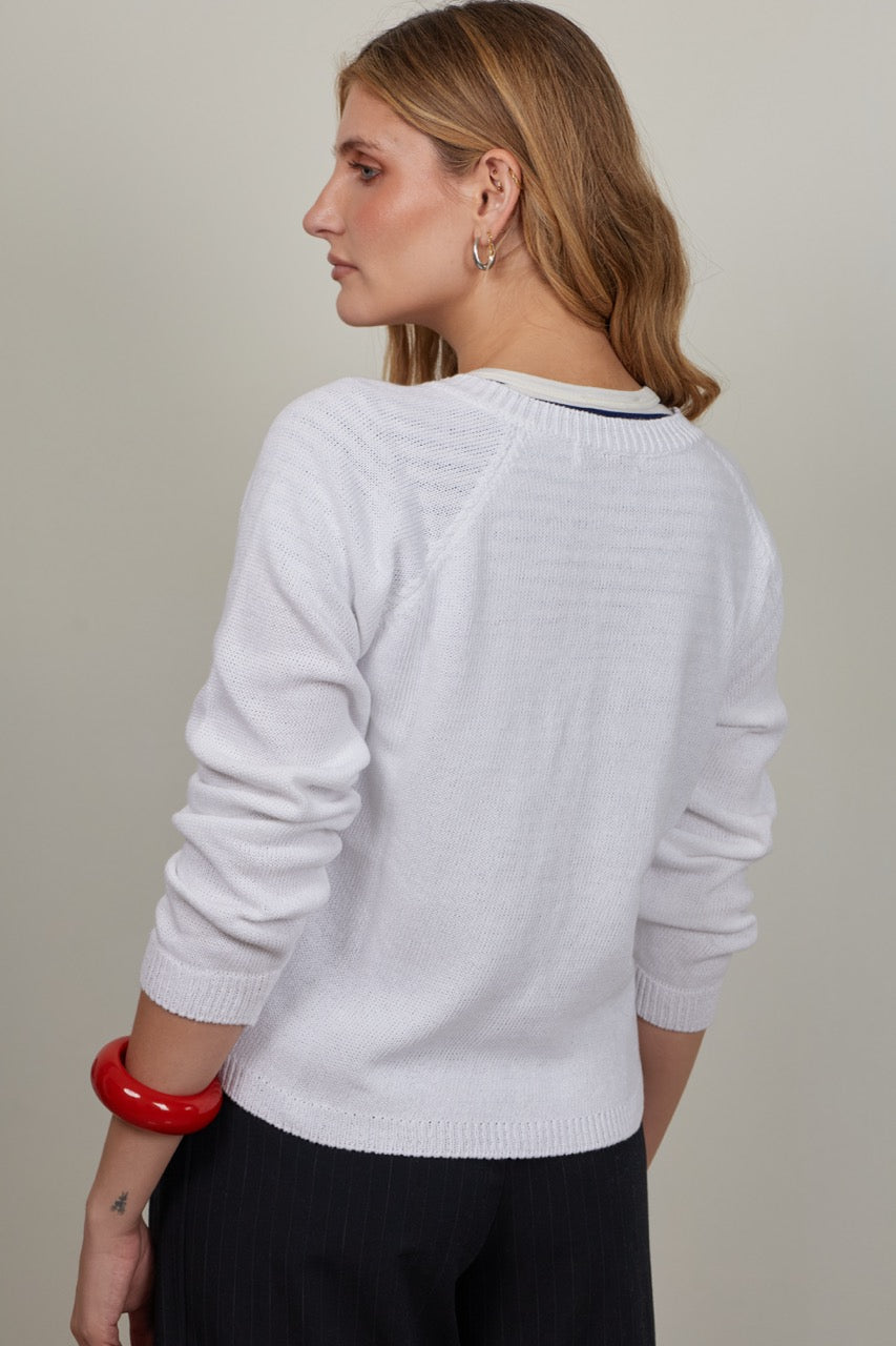 Chaleco Algodón Riva Blanco