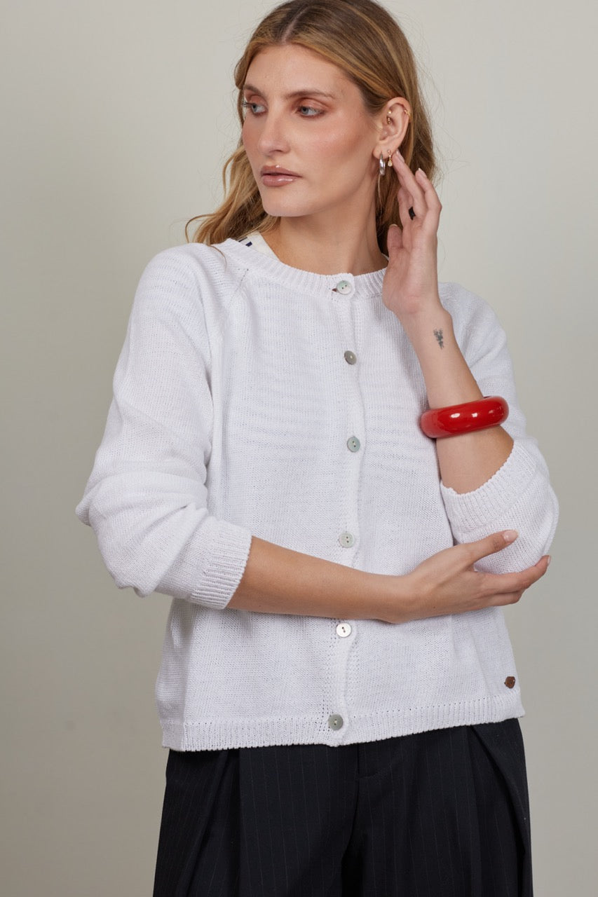 Chaleco Algodón Riva Blanco