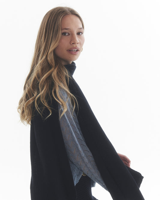 Bufanda 100% Cashmere Rosalía Negro